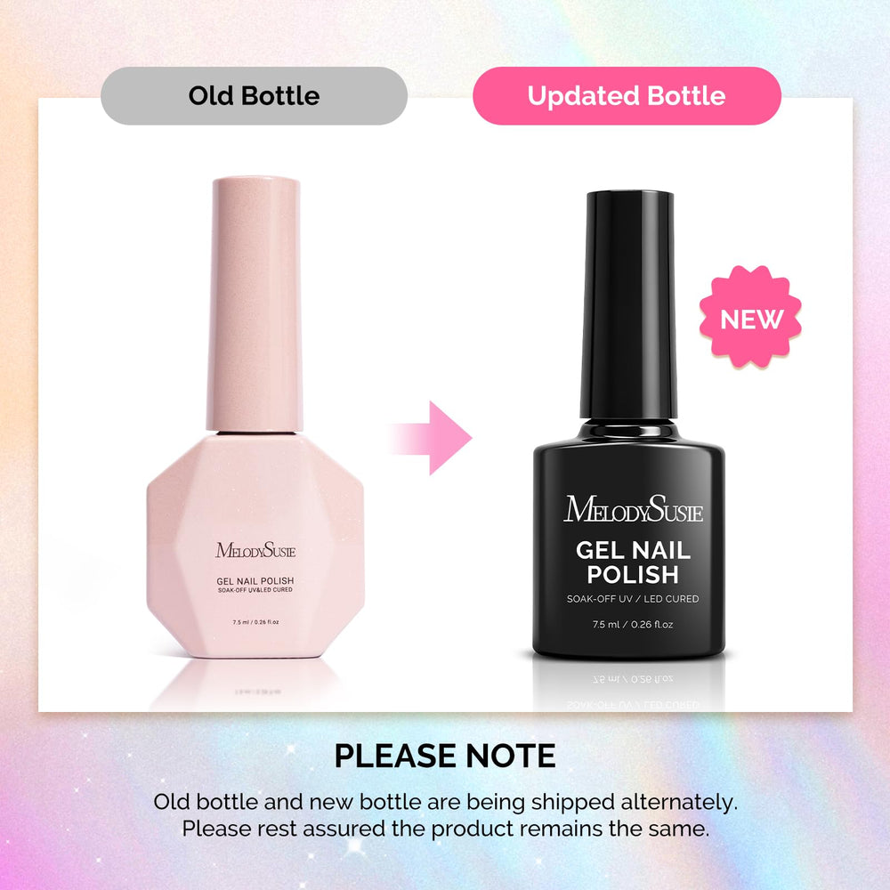MelodySusie bottle label close-up highlighting color name and 7.5ml volume for easy identification