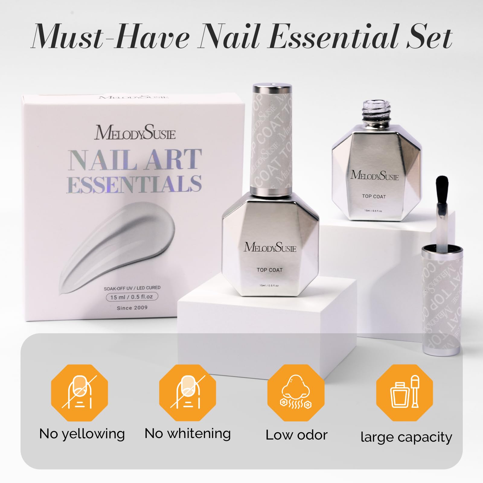 MelodySusie bottle next to hand showing 15ml scale and travel-friendly capacity benefit