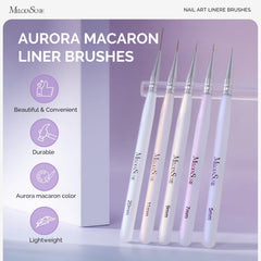 MelodySusie close-up of ultra-fine bristles delivering controlled thin lines