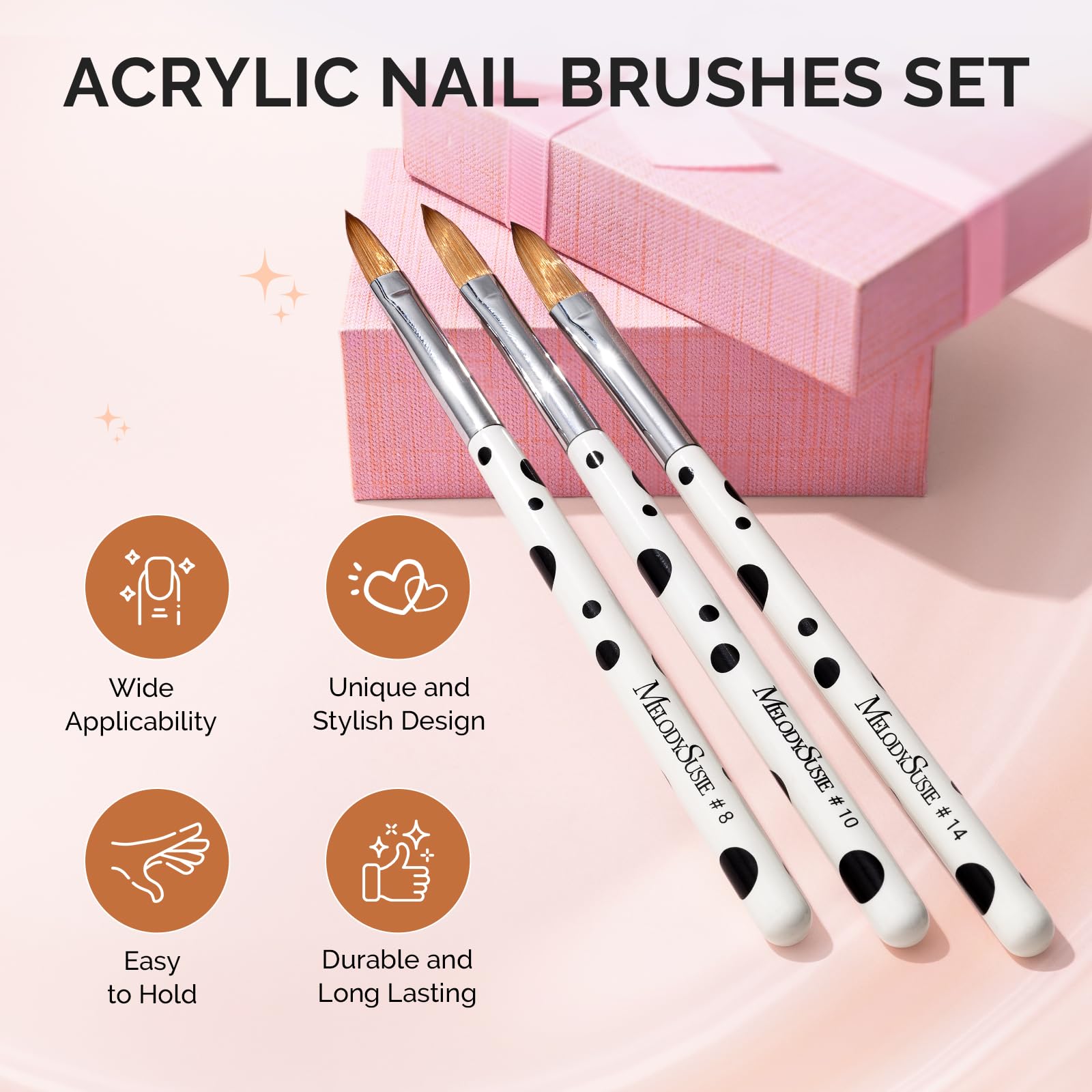 MelodySusie bristle close-up texture revealing dense nylon fibers for precise powder pickup