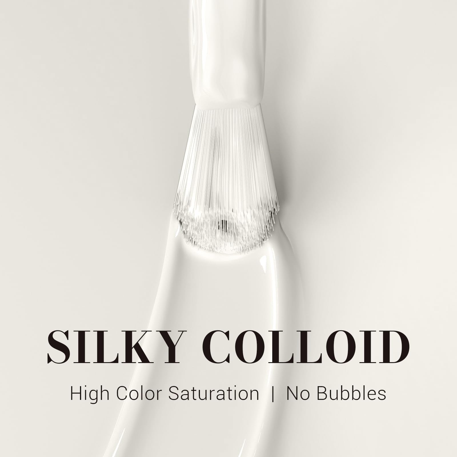 MelodySusie brush close-up demonstrating smooth application and even coverage