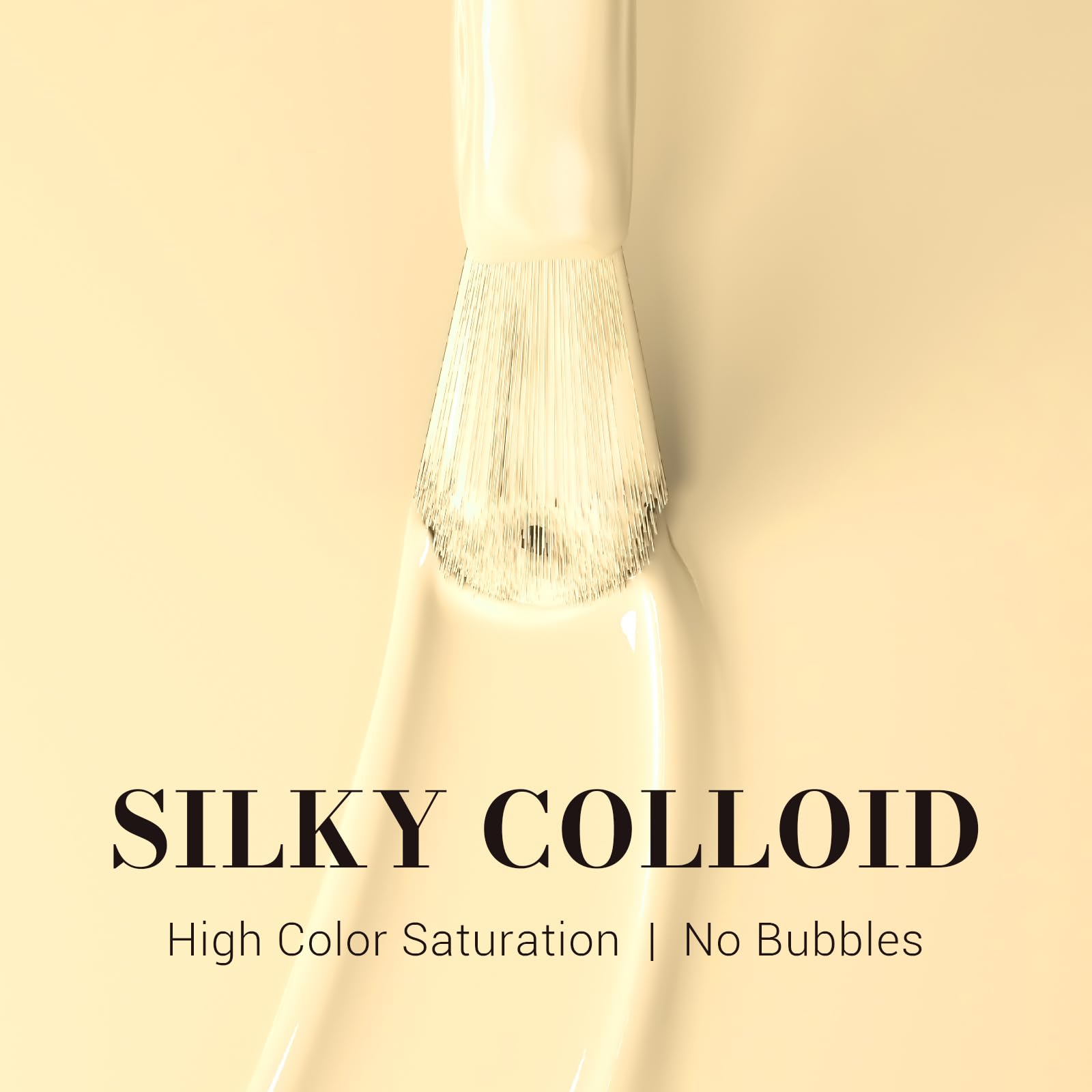 MelodySusie brush stroke detail demonstrating smooth application and streak-free coverage