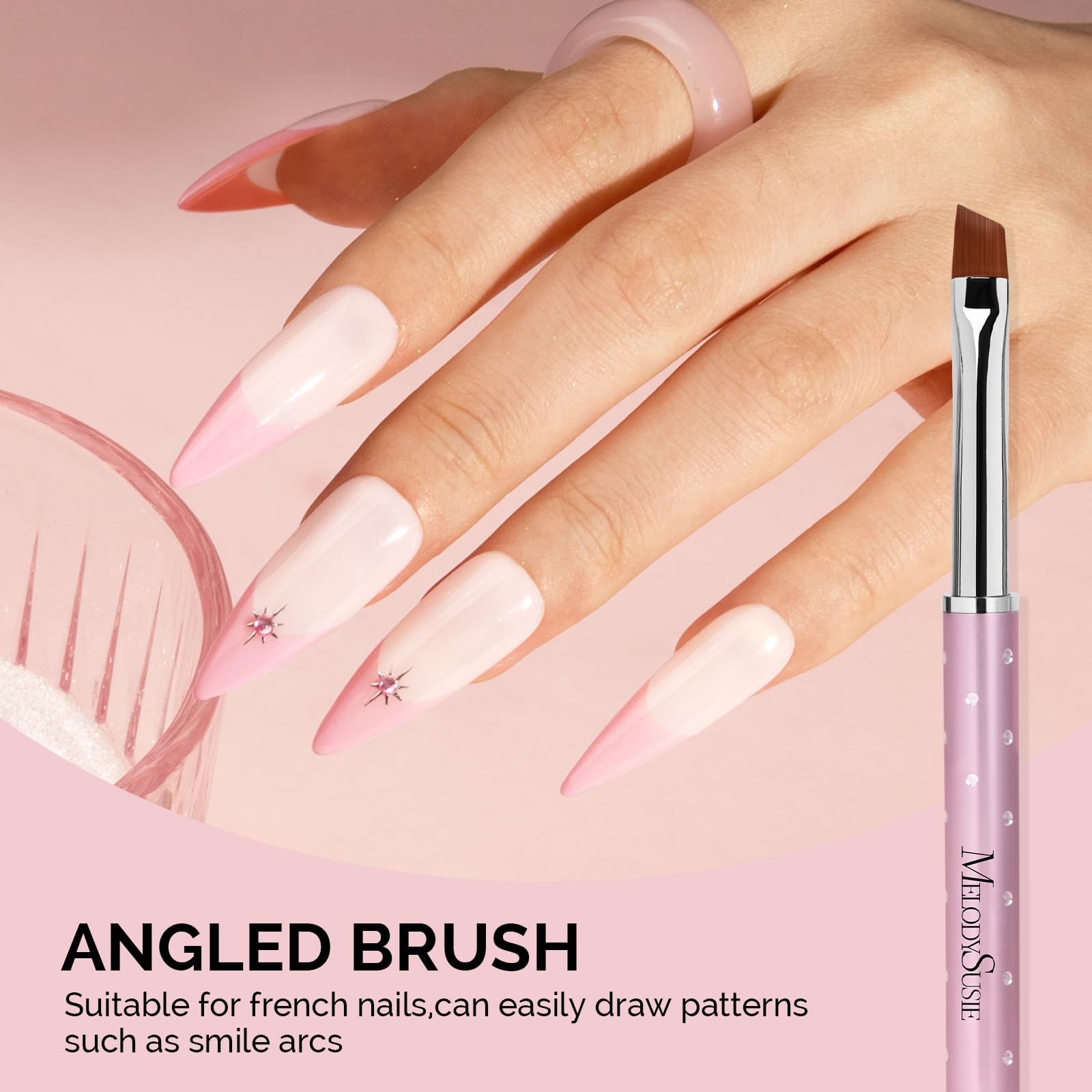 MelodySusie brushes held in hand to show scale and comfortable lightweight grip