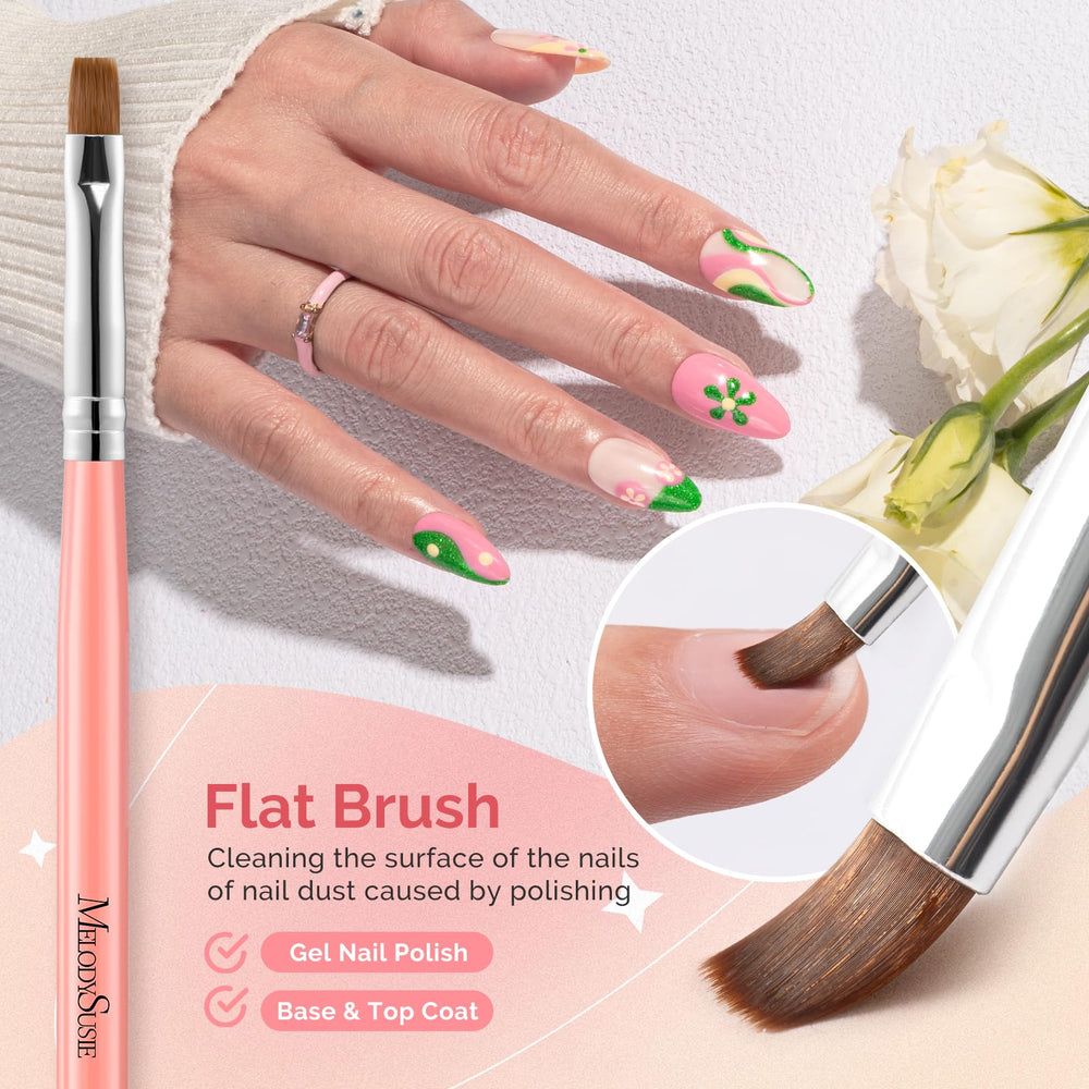 MelodySusie brushes in use removing polish for faster tidy-up