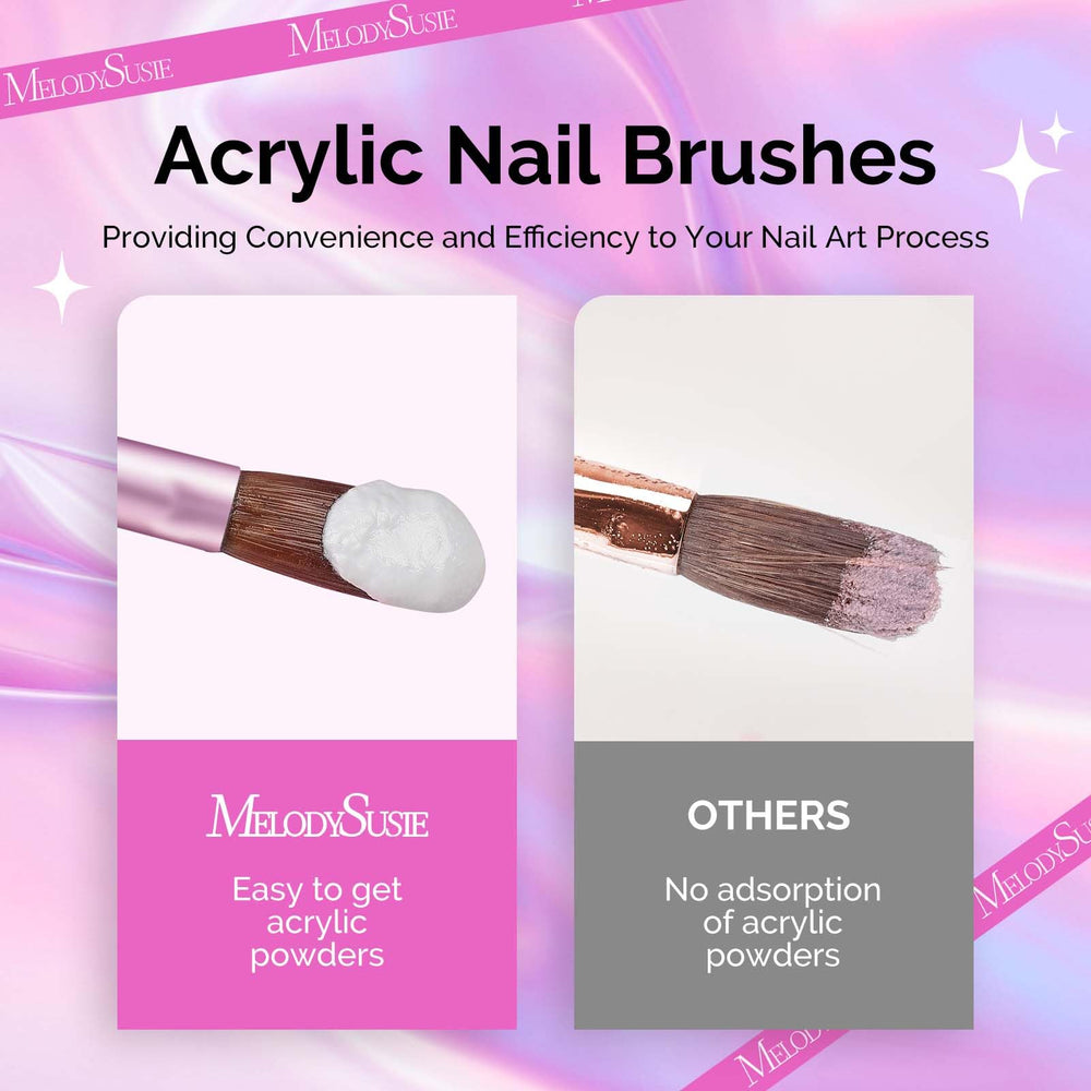 MelodySusie brushes standing with protective caps on to keep bristles clean and extend tool life
