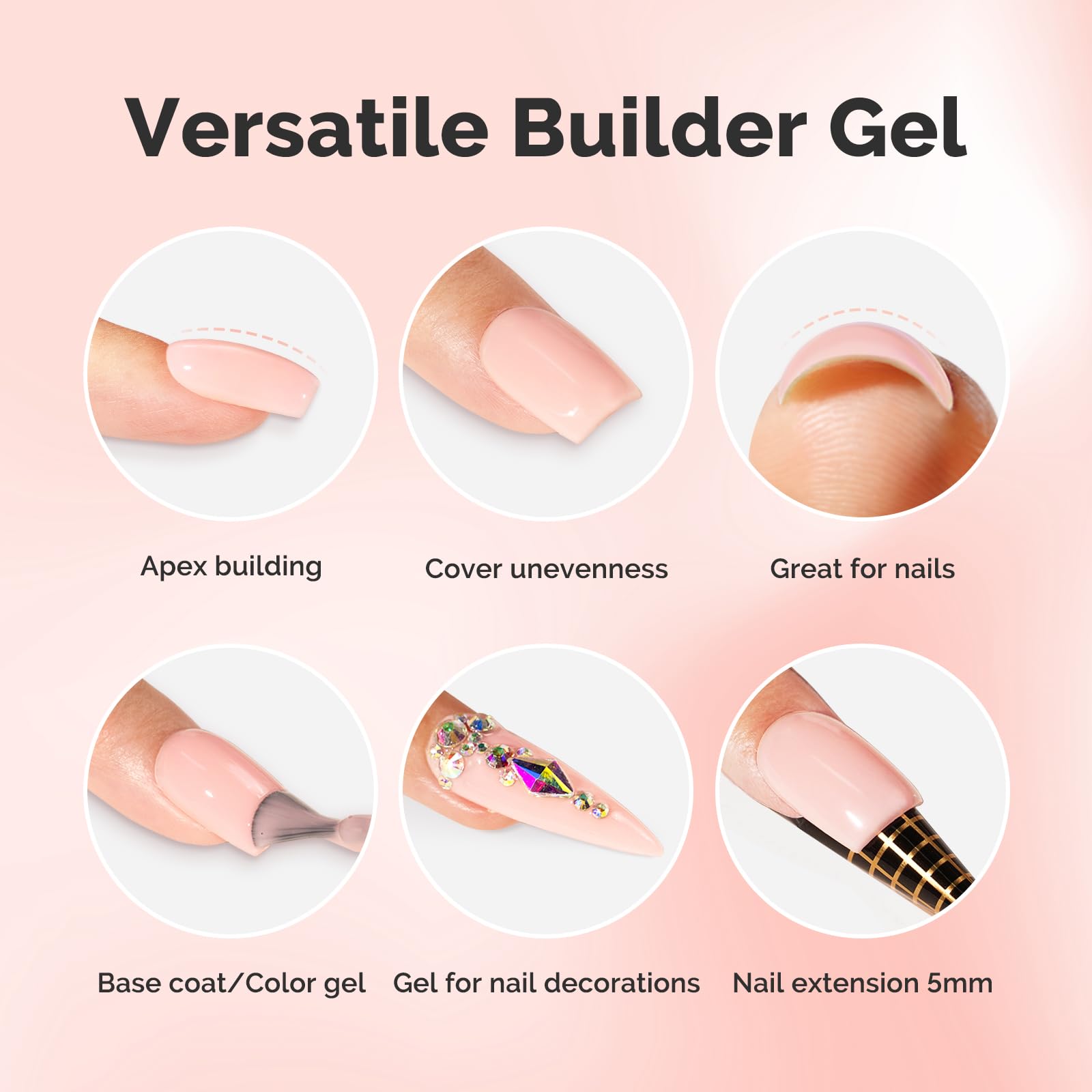 MelodySusie brush stroke texture highlighting smooth self-leveling benefit