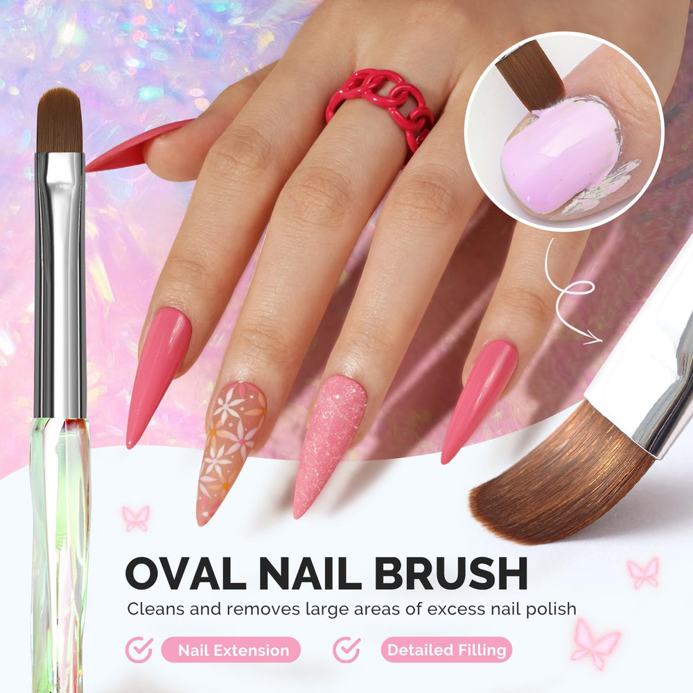 MelodySusie carved brush shaping 3D nail art demonstrating fine control for textured embellishments