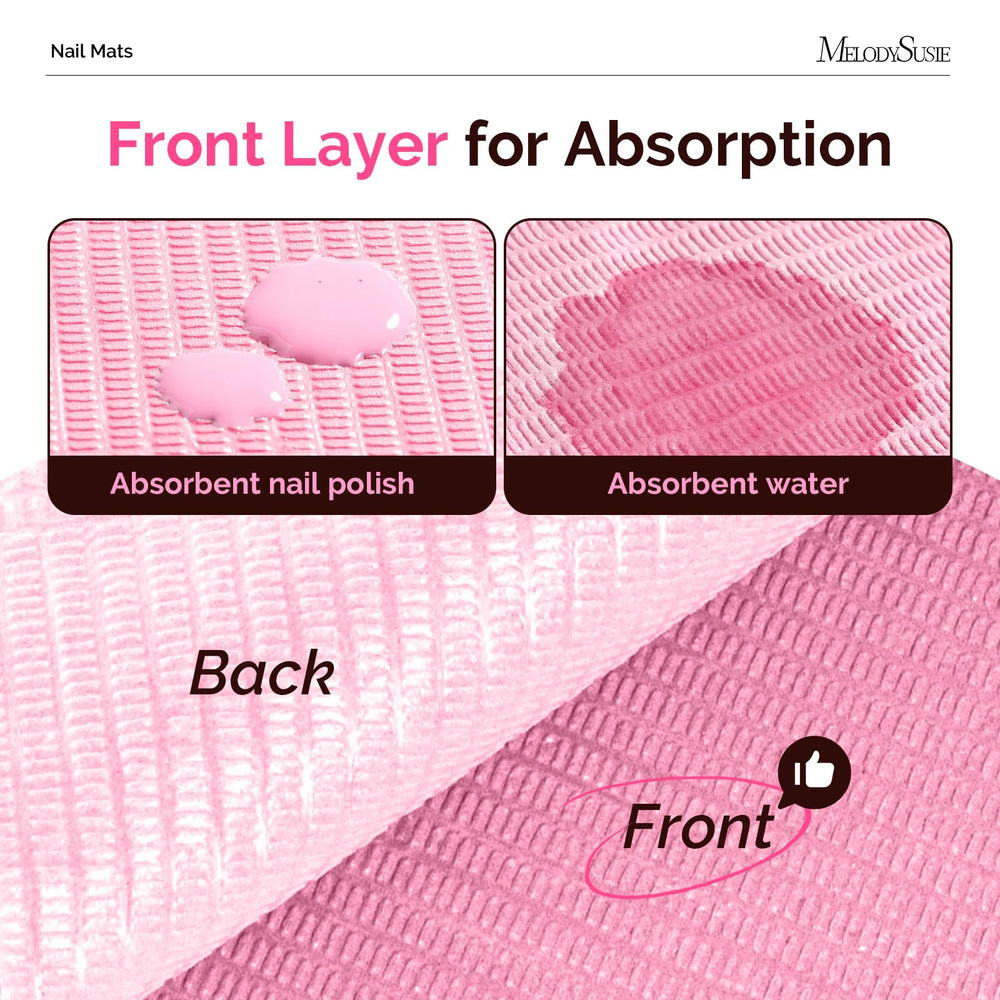 MelodySusie close-up of 3-ply texture highlighting quick absorption benefit