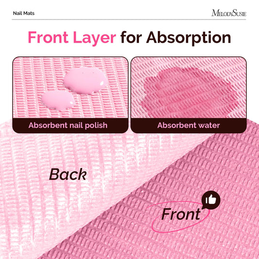 MelodySusie close-up of 3-ply texture highlighting quick absorption benefit