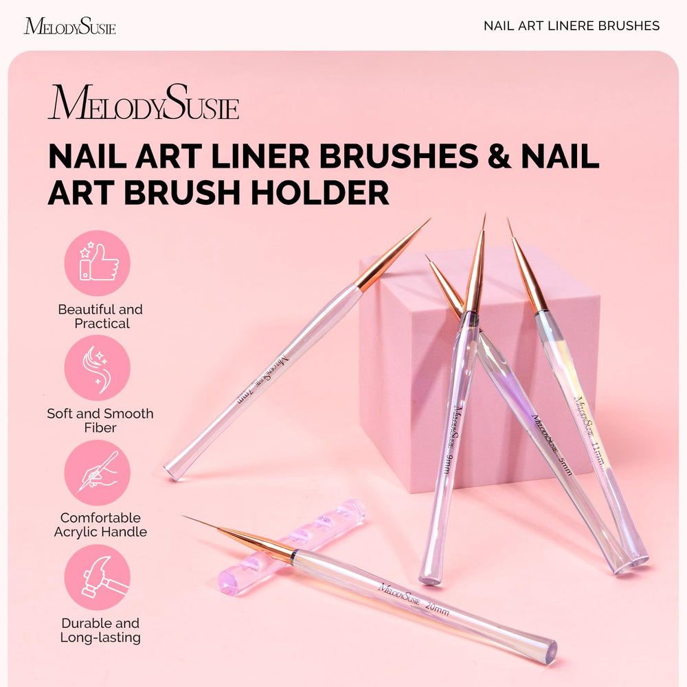 MelodySusie close-up bristle tips demonstrating precise fine-line capability