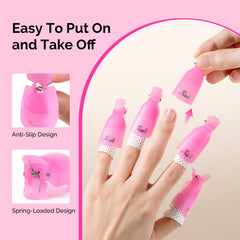 MelodySusie close-up of acrylic cap edge showing secure grip benefit