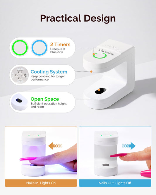 MelodySusie held in hand displaying compact size and portability for on-the-go use