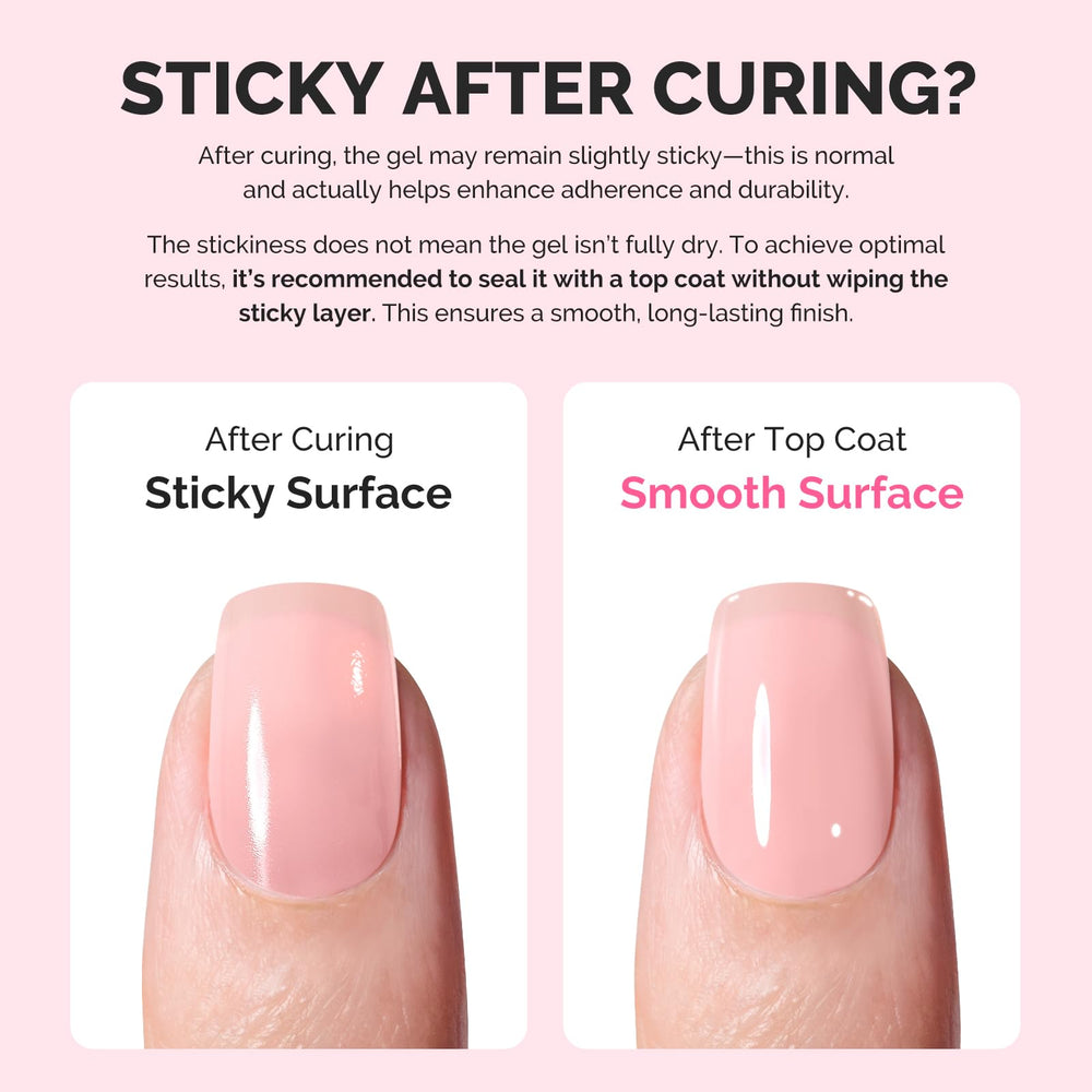 MelodySusie cured nail finish glossy top coat sealed look for long wear