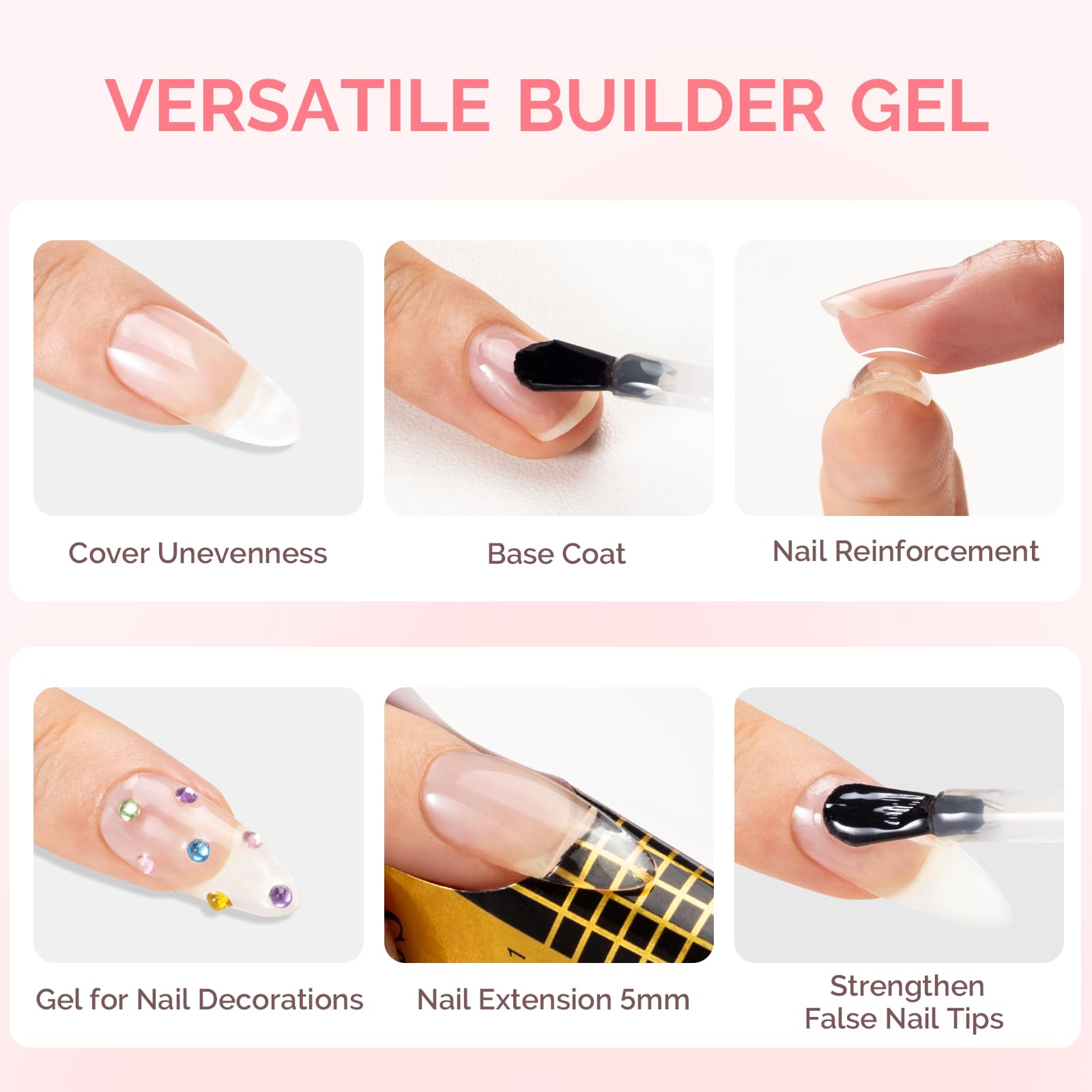 MelodySusie cured nail texture showing smooth strengthened surface