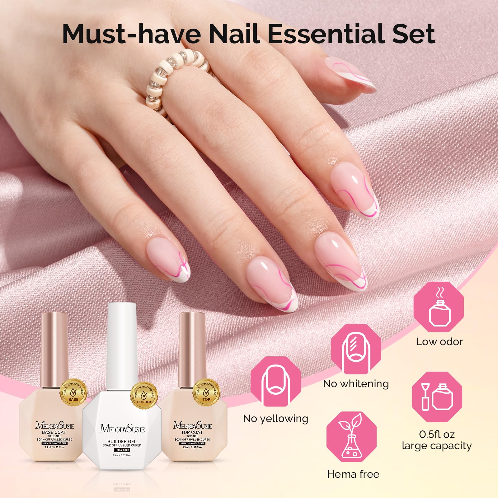 MelodySusie cured nails in lifestyle scene illustrating durable glossy manicure for long wear benefit