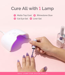 MelodySusie curing a thumb to demonstrate targeted curing and faster workflow benefit