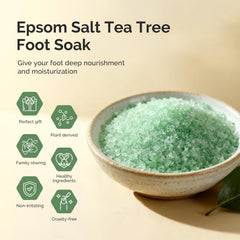 MelodySusie powder dissolving into green foot-basin to relax feet