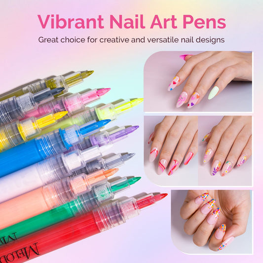 MelodySusie fanned colors display highlighting varied pigments for versatile nail designs