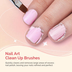 MelodySusie flat brush close-up showing even bristles for smooth coverage