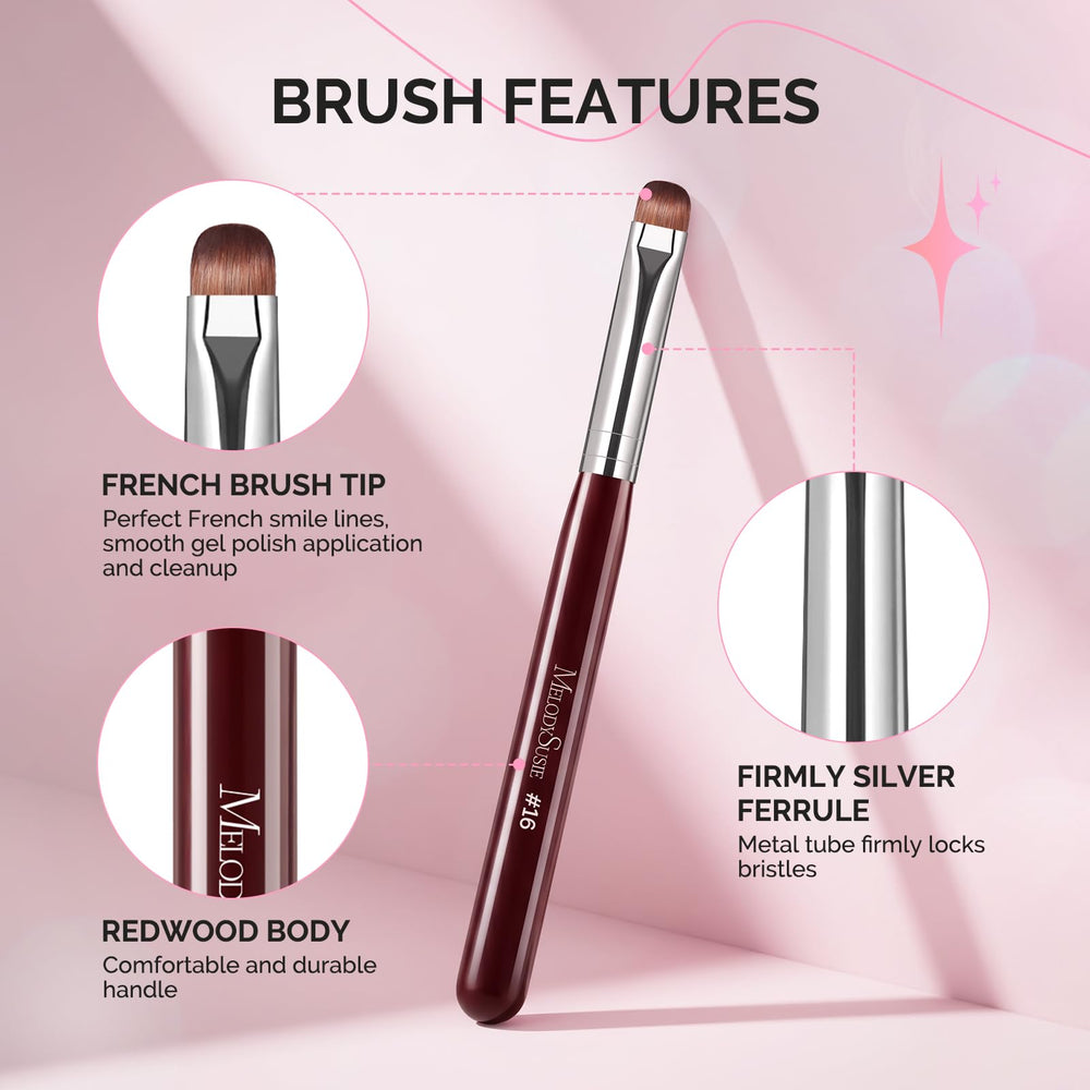 MelodySusie flat round-tip close-up delivering crisp French smile lines