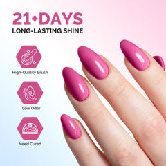 MelodySusie application on nails showing neat coverage and professional result