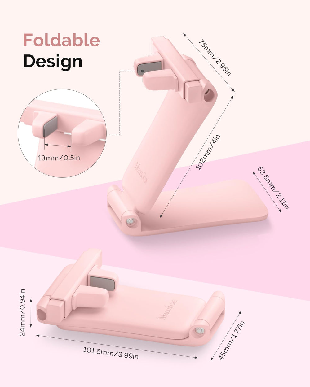 MelodySusie folded compact storage demonstrating portability and space-saving benefit