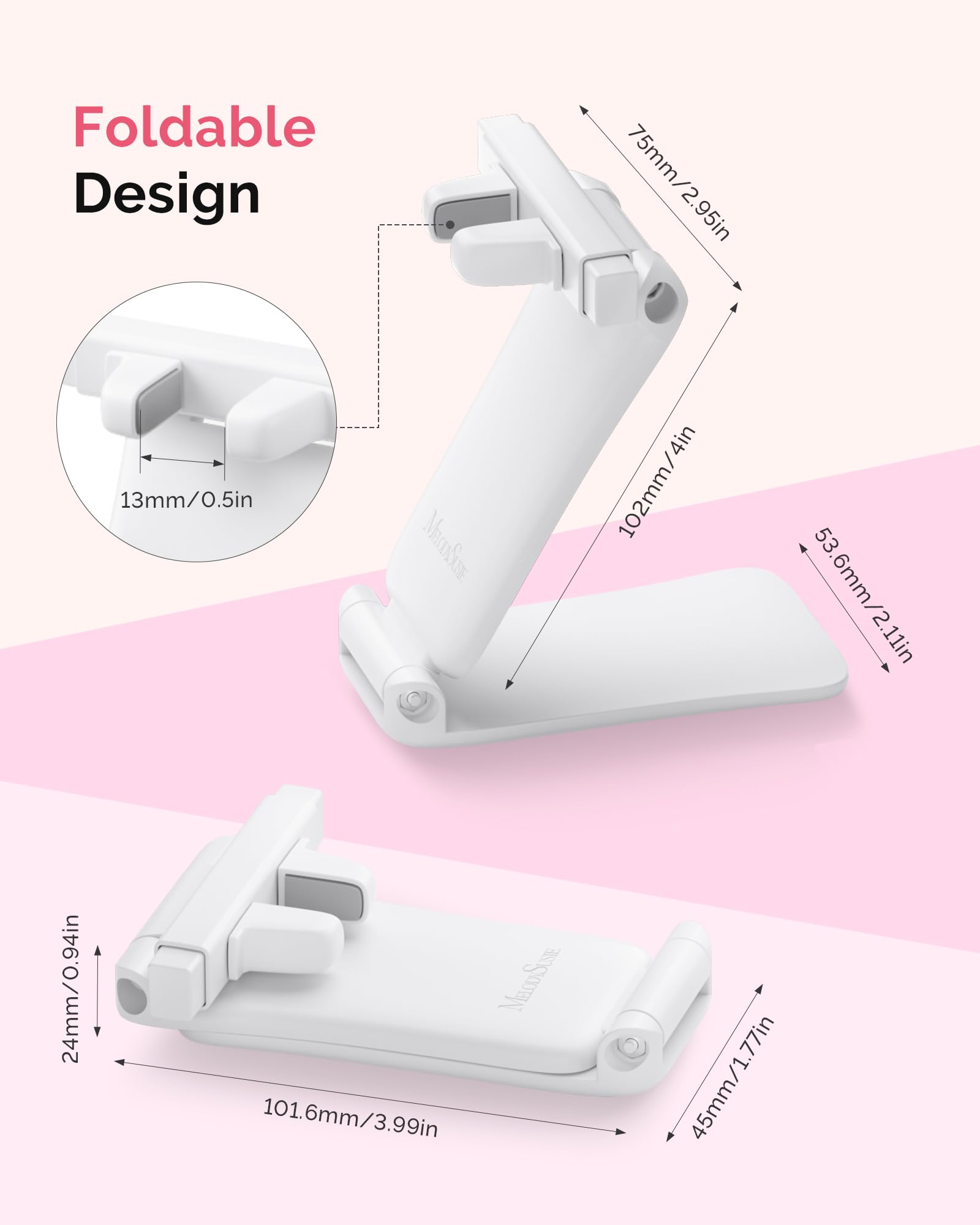 MelodySusie folded holder compact for easy storage and travel