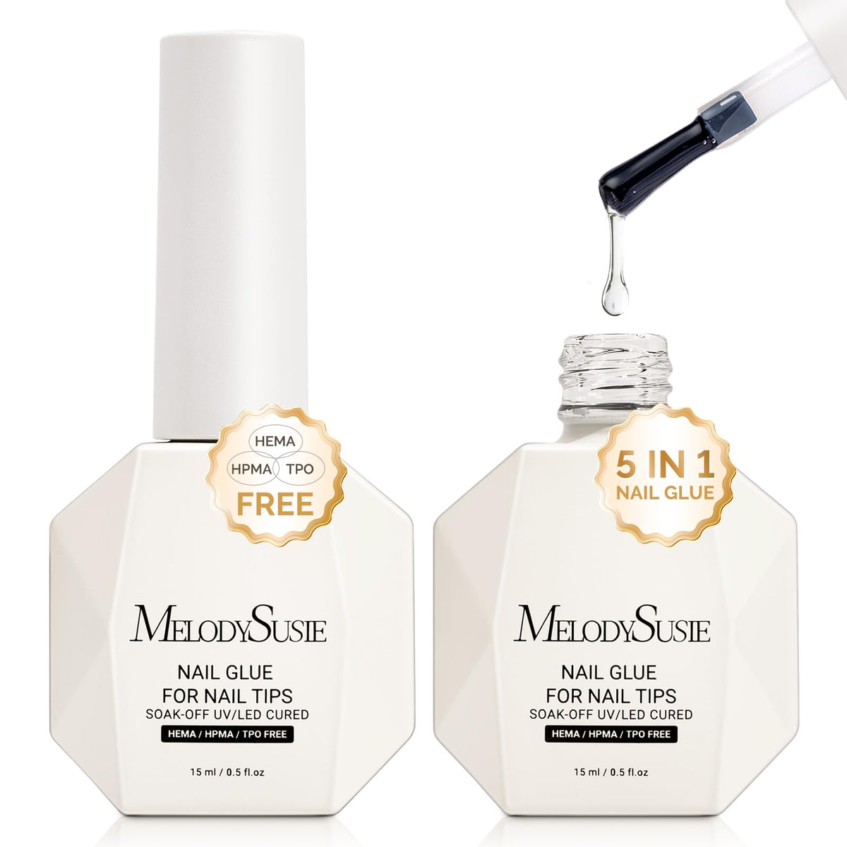 MelodySusie front bottle showing 5-in-1 label and compact design benefit