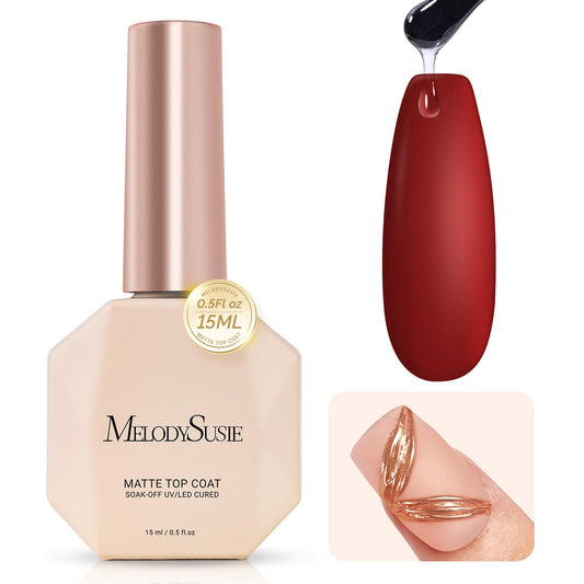 MelodySusie bottle front view showing product and sleek matte finish benefits