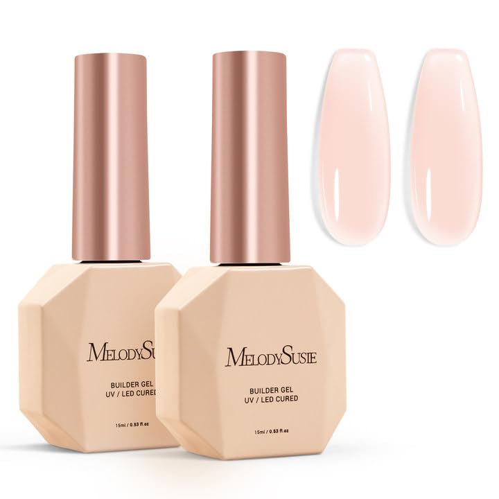 MelodySusie front bottles showing packaging and dual 15ml set for versatile nail rebuilding