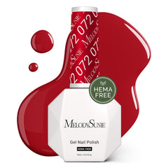 MelodySusie front bottle red showing label and glossy finish benefit of rich color