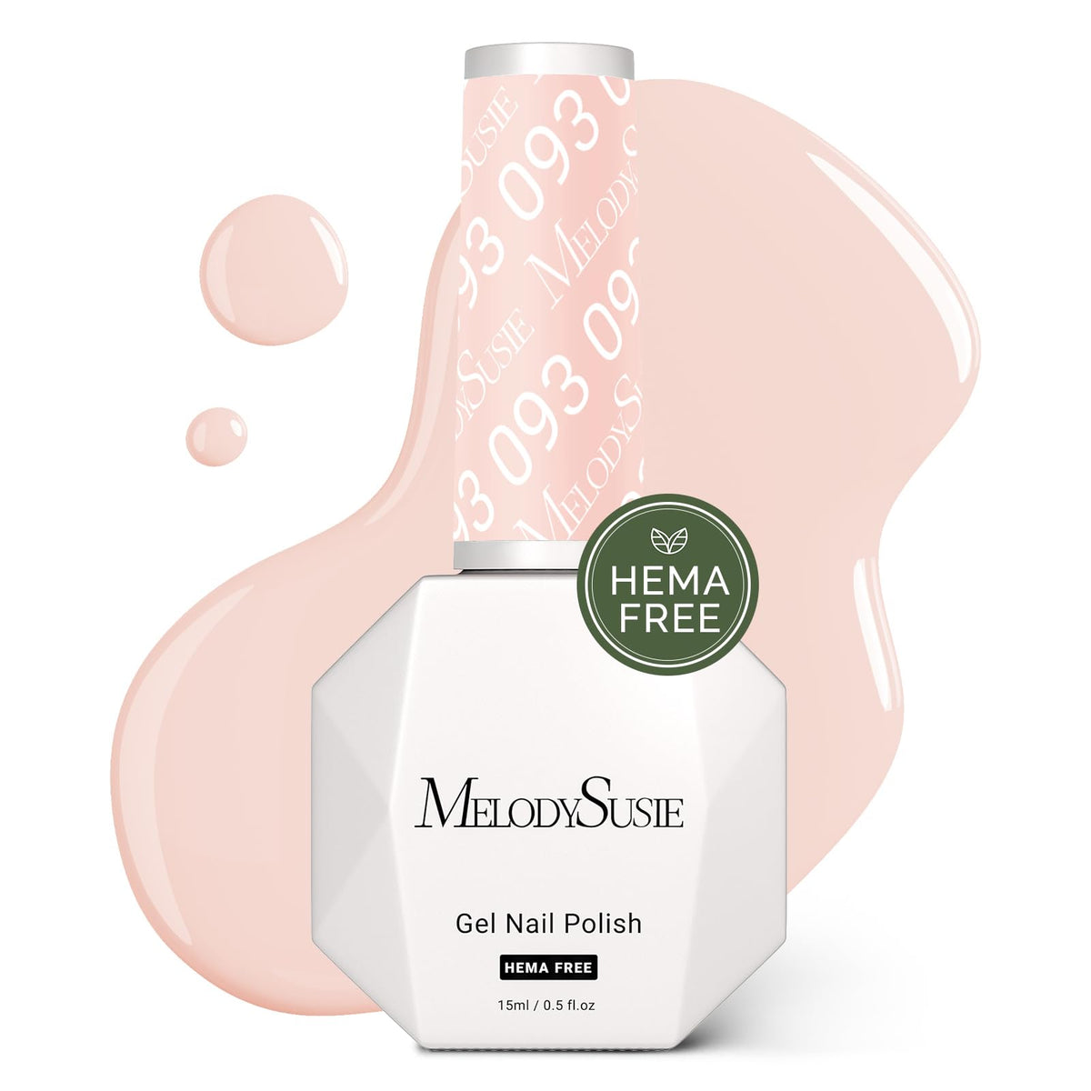 MelodySusie front bottle showing thick nude pink 093 and compact size