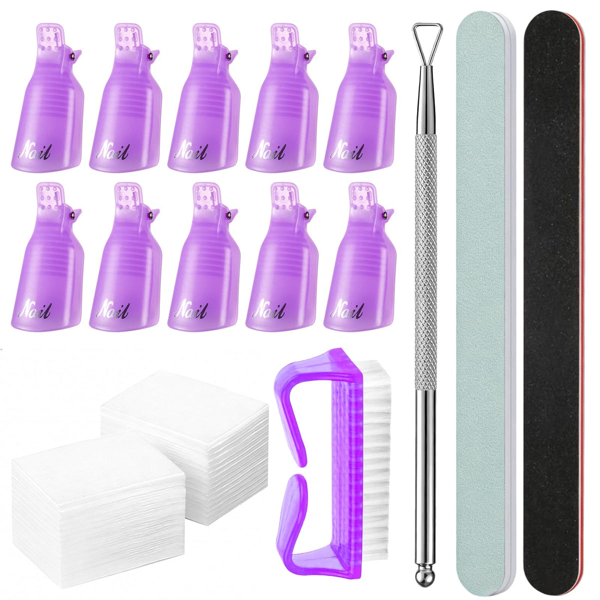 MelodySusie kit front view showing all tools for complete gel removal benefit