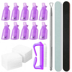 MelodySusie kit front view showing all tools for complete gel removal benefit