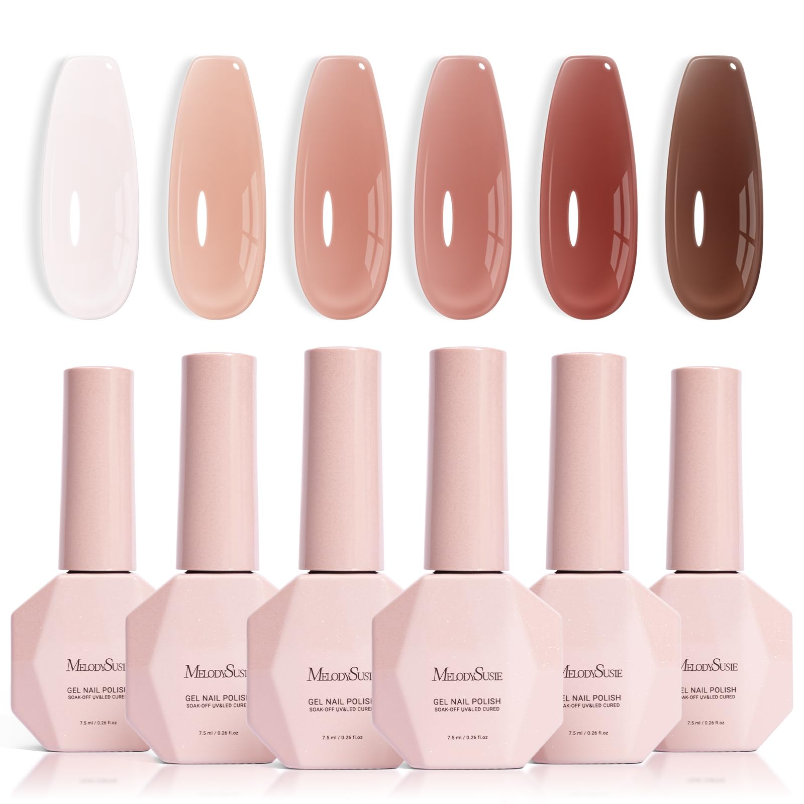 MelodySusie front packaging showing six bottles and set benefit