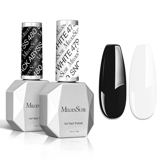 MelodySusie front packaging showing black and white bottles for classic sets and convenience