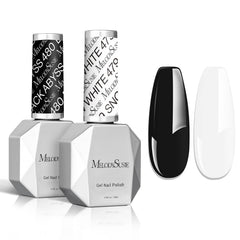 MelodySusie front packaging showing black and white bottles for classic sets and convenience