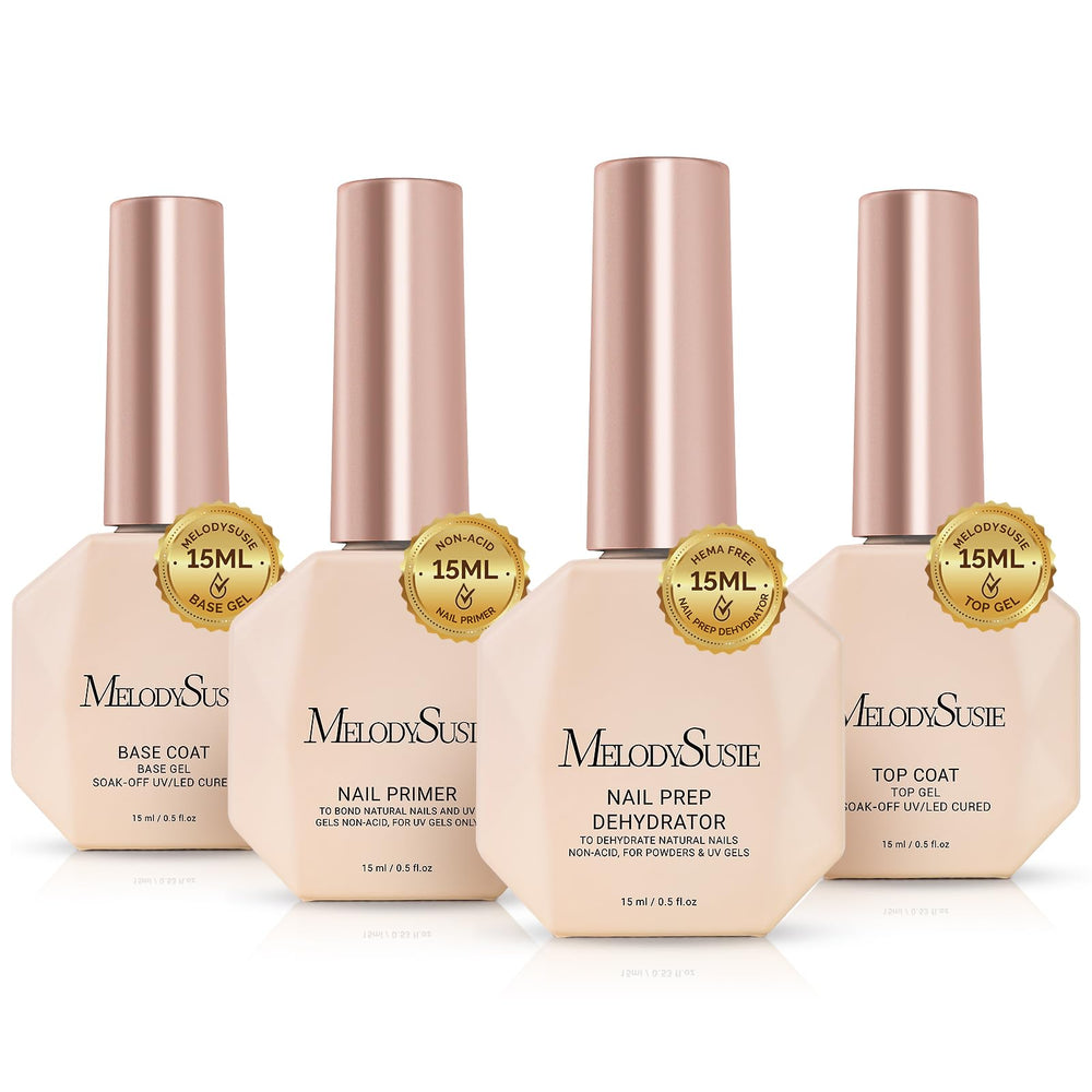 MelodySusie front view of 4 clear bottles showing kit benefits