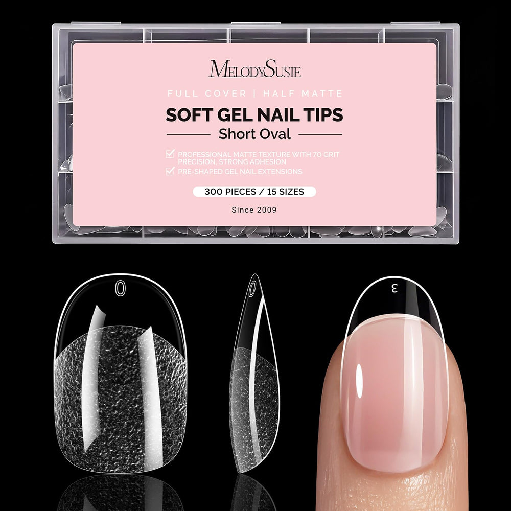 MelodySusie front packaging showing 300 clear tips and benefit of value