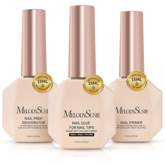 MelodySusie front packaging showing full 3-piece kit and clear bottles for quick identification