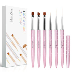 MelodySusie front packaging showing six rose gold brushes, attractive and professional