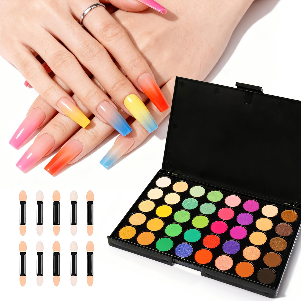 MelodySusie front packaging showing full 40-color kit and benefit of variety