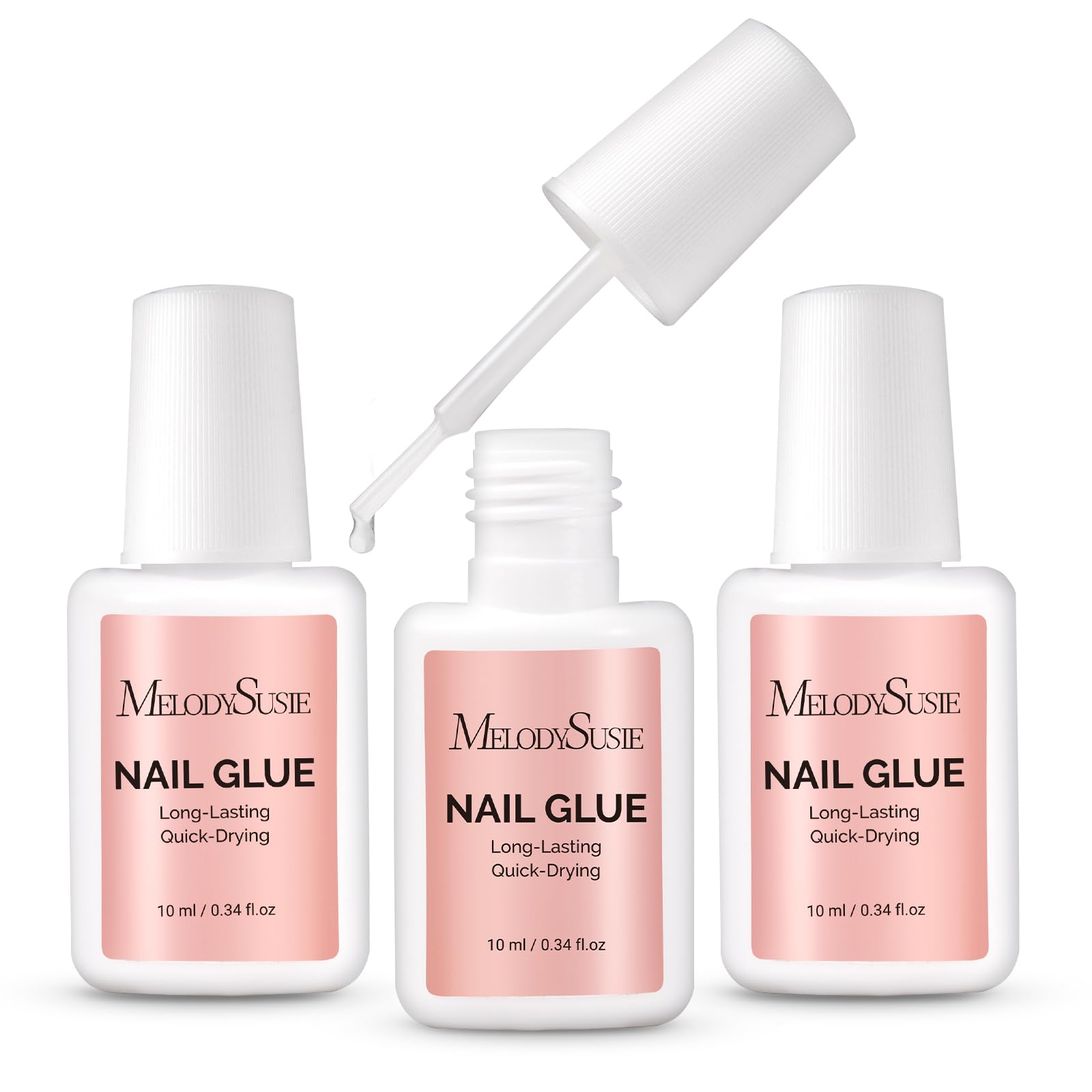 MelodySusie front packaging showing 10ml×3 bottles and benefit clear labeling