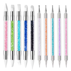 MelodySusie front packaging showing full 10-piece nail tool set with benefits