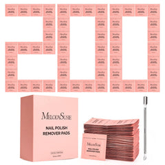 MelodySusie front packaging showing 200 individually wrapped remover pads for convenience