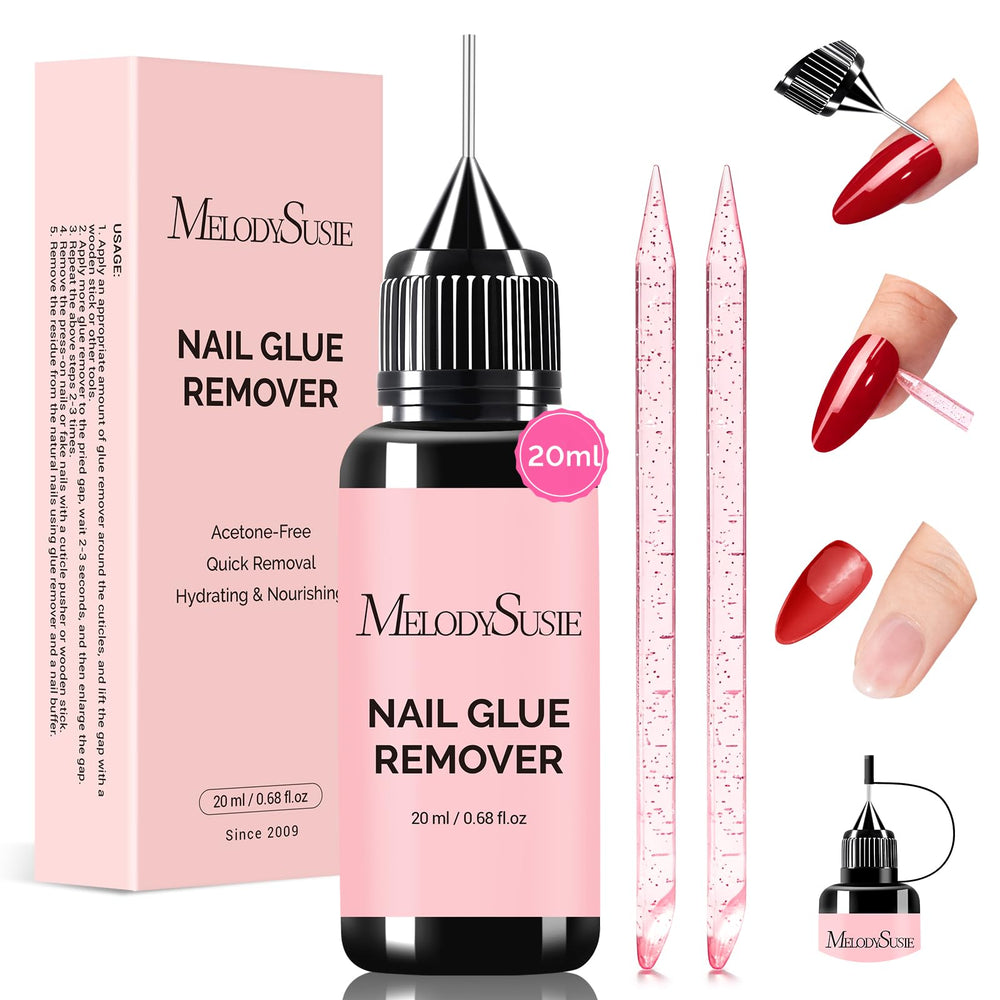 MelodySusie front packaging showing product and benefit of gentle removal