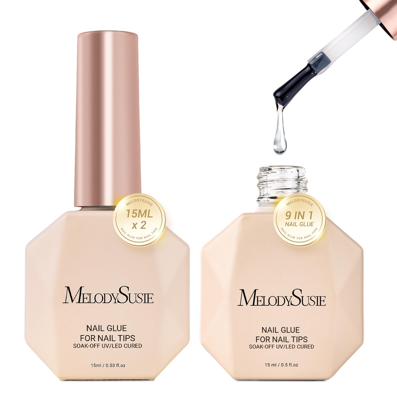 MelodySusie front packaging showing dual 15ml bottles and benefits