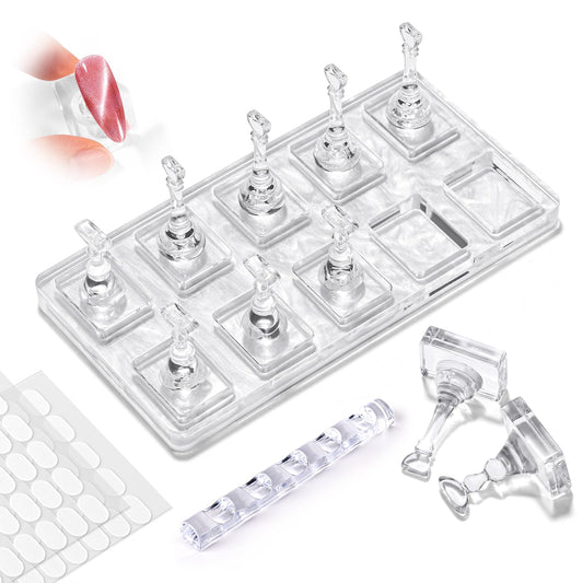 MelodySusie front view clear acrylic stand shows tidy tip display and stability