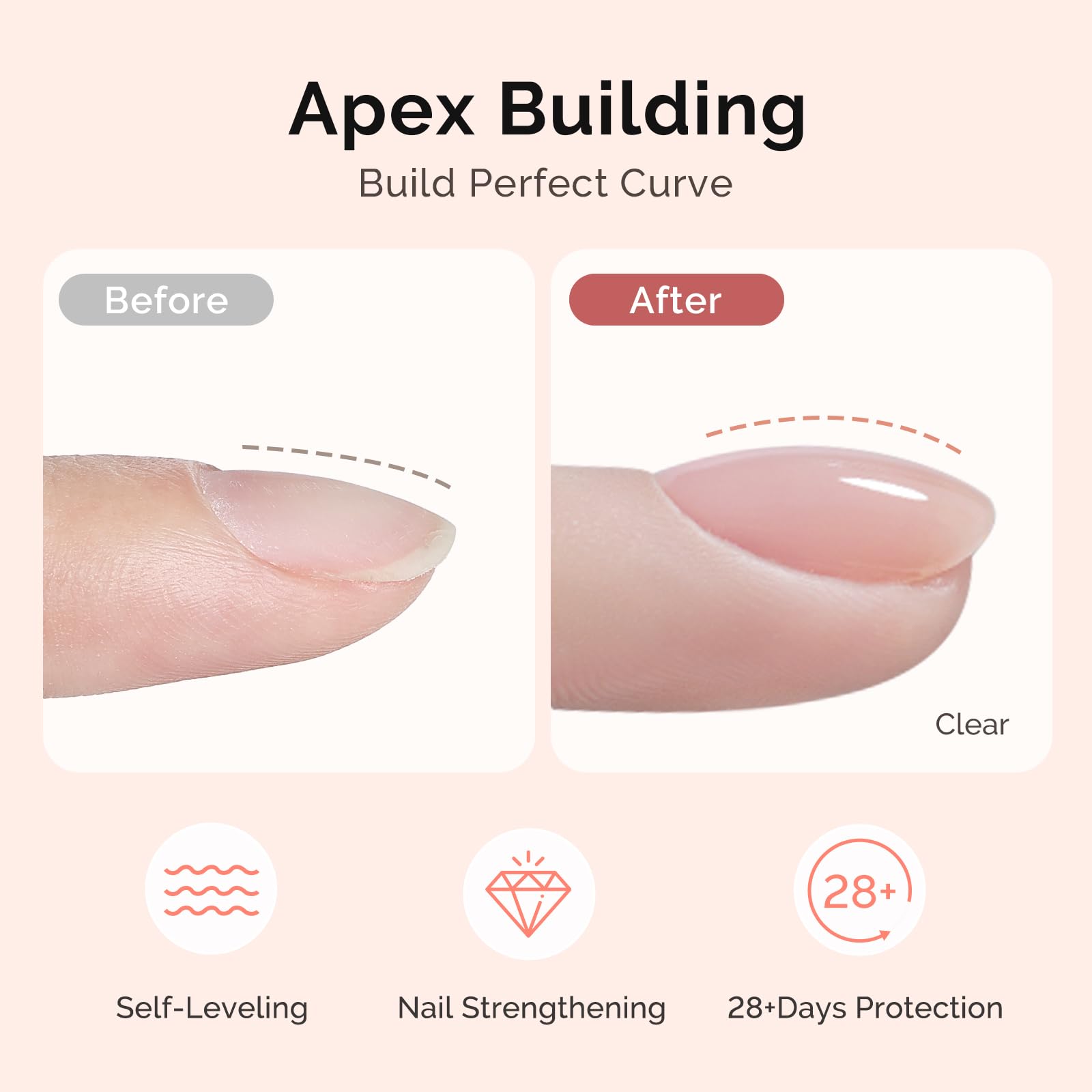 MelodySusie thick builder gel consistency showing control and shaping