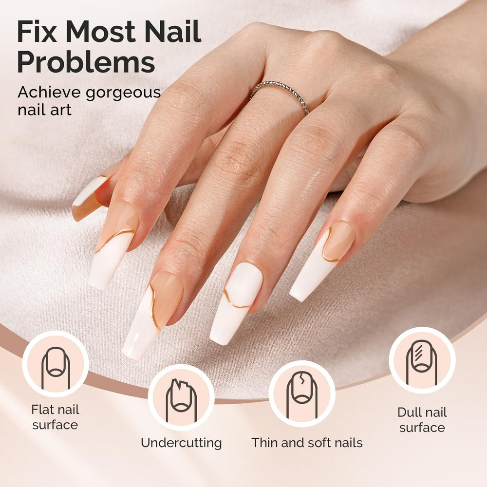 MelodySusie cured gel with topcoat showing glossy, long-lasting shine